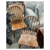 2 Wooden Chairs