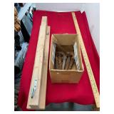 Railroad Nails and Board with Hook