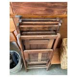 Set of 4 Antique Folding Wooden Chairs