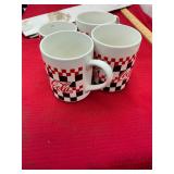 4 Coke Mugs