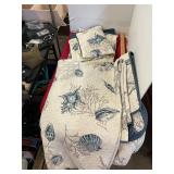 Nautical Seashell Bed Spread Set