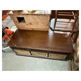 Storage Basket Bench Table