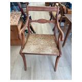 Antique Arm Chair and Primitive Table
