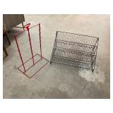 Vintage Toms Chips Rack and Metal Display Shelf