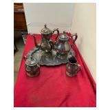 Antique Silver Solder Tea Set