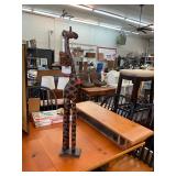 Tall Carved Giraffe