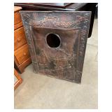 Antique Hammered Fireplace Screen