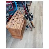 Fishing Rod Holder and Rod and Reels
