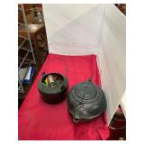 2 Cast Iron Kettles