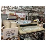 Electric Typewriter and Cash Register Tape