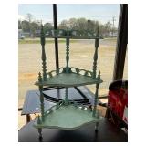 Small Painted Corner Shelf