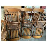 6 Antique Oak Chairs