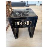 Black Laquered Estate Asian End Table