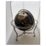 Inlaid Semi Precious Gemstone Globe