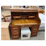 Antique Oak Roll Top Desk