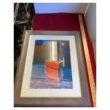 Harlan Singed and Numbered Chris Craft Picture