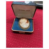 Antique 14K Cameo Pendant