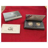 Mount Rushmore Proof Silver Dollar and Half Set