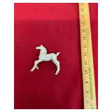 Metzler & Ortloff White Porcelain Germany Horse
