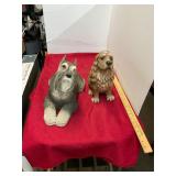 2 Dog Statues