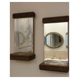 Pair of Wall Mirror Shelves