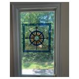Stained Glass Compass Rose