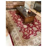 Coffee Table with Rolling Ottoman