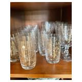 Etched Gold Stemware