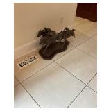 Lorenzo Ghiglieri Bronze Horse Racing Sculpture