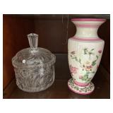 Crystal Candy Dish and Vase