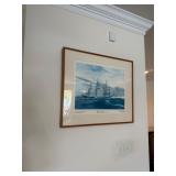 Michael Blaser Henry Hyde Signed Ships Print