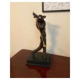 Bronze Tone Golf Statue