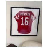 Joe Montana Autographed Framed Jersey