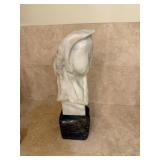 Marble Signed Modern Stone Statue