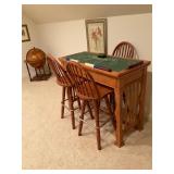 Oak Poker Table