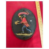 Wilton Cast Iron Fire Fighter Wall Plaque