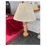French Farmer Figural Lamp