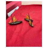 Set of 3 Bone Ships