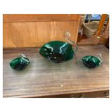 MCM Swan Candle Holders and Centerpiece