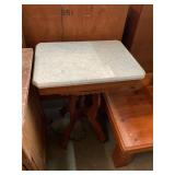 Antique Victorian Marble Top Table