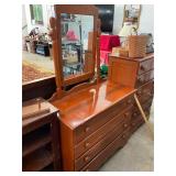 Maple Dresser with Mirror