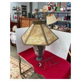 Mission Slag Glass Shade East Asian Satsuma Lamp