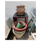 Flower Pots and Table