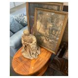 Antique Prints and Statue