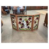 Stained Glass Fireplace Screen