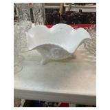 Milk Glass Fruit Bowl