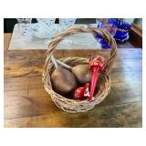 Two Pairs of Maracas and Basket