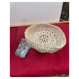 Shell Display Bowl and Rocks