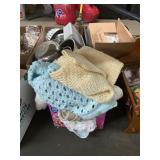 Antique Crocheted Clothes and Linens Lot