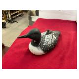 Signed Loon Resin Decoy